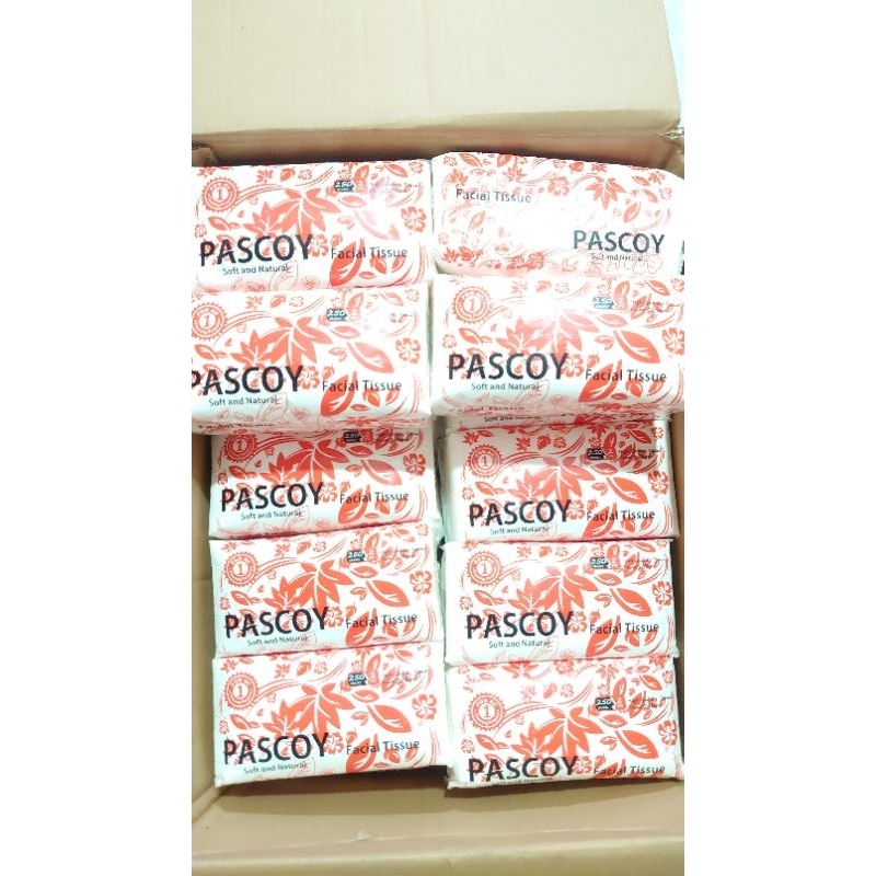 Jual TISU WAJAH PASCOY 250 Sheets 2ply (5pcs) | Shopee Indonesia