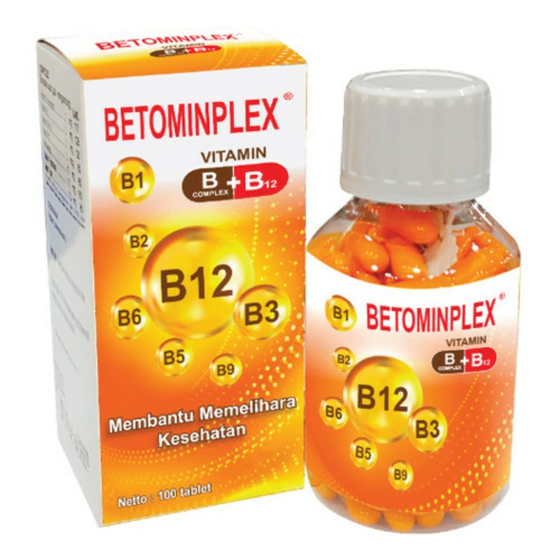 Jual BETOMINPLEX VITAMIN ISI 100 TABLET B COMPLEX B12 MULTIVITAMIN B ...