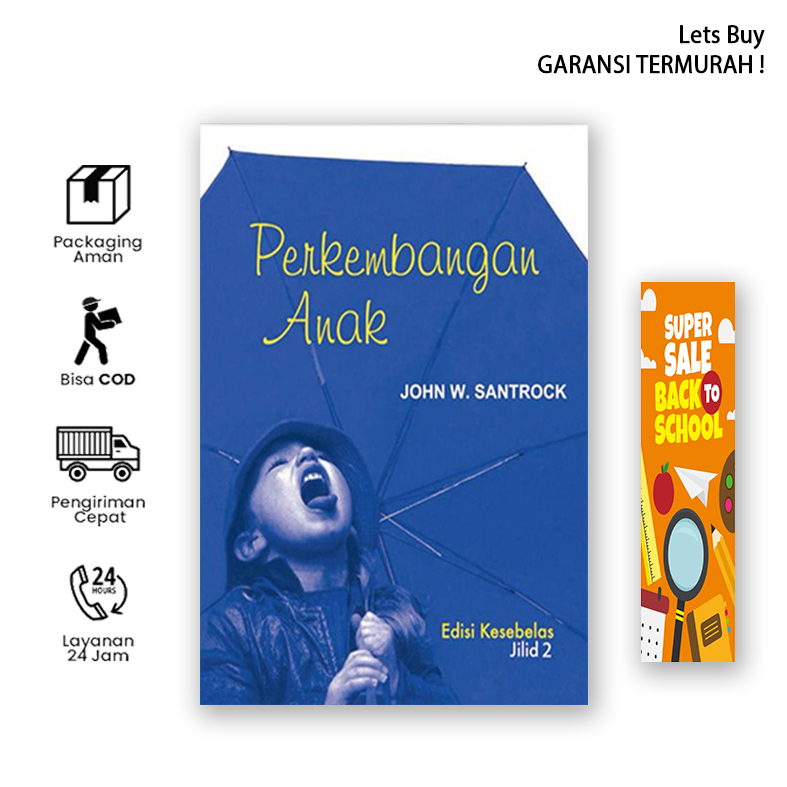 Jual perkembangan anak jilid 2 edisi 11 by john w santrock shopee