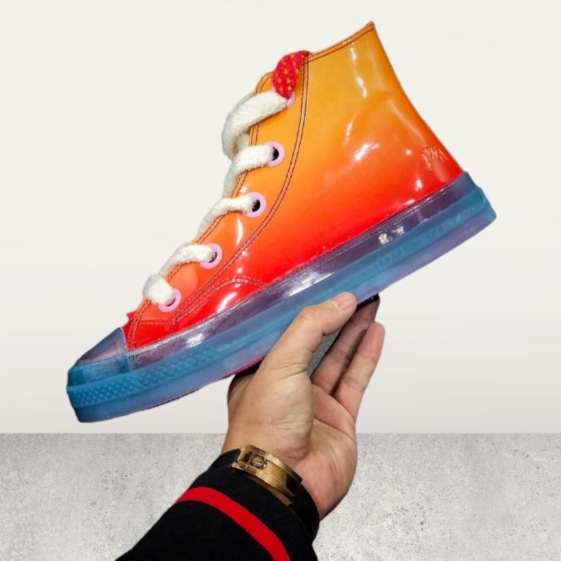 Jual converse x JW Anderson orange second size 41 Shopee Indonesia