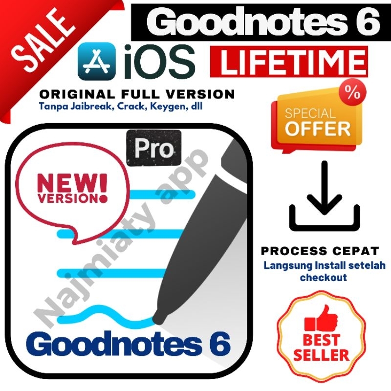 Jual Goodnotes iOS Goodnotes for iPad Goodnotes iPhone Goodnotes
