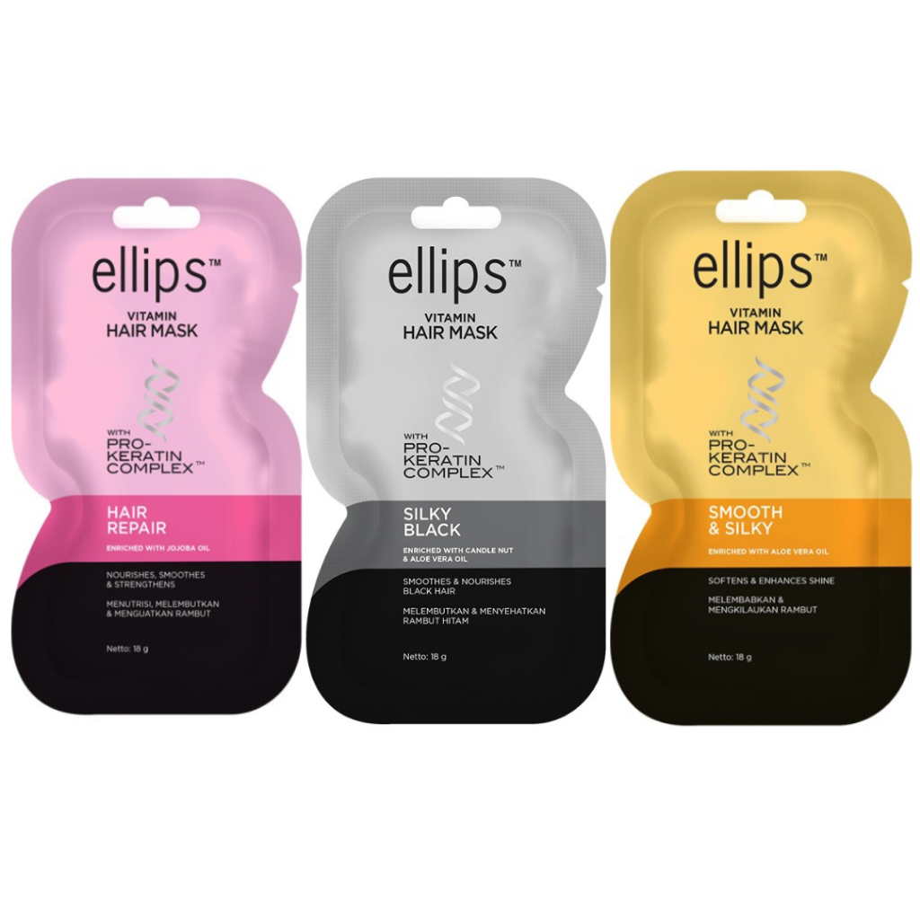 Jual Ellips Hair Mask Pro Keratin Sachet 18g | Shopee Indonesia