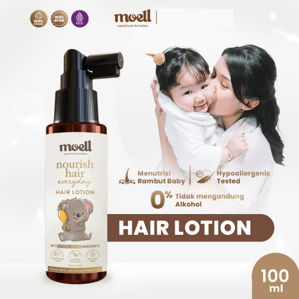 Jual Moell Nourish Hair Everyday - Hair Lotion 100ml / Minyak Rambut ...