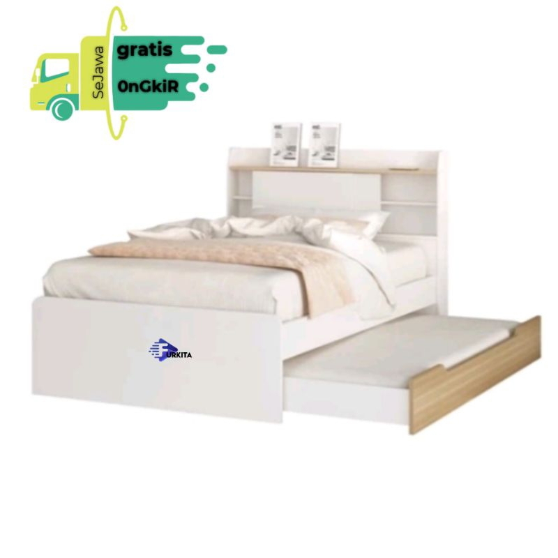 Jual furkita Dipan Anak Sorong Minimalis tempat Tidur Rak Sorong ...