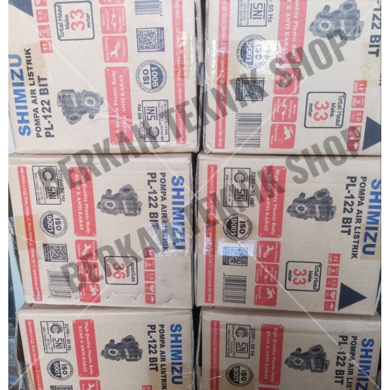 Jual MESIN POMPA AIR SHIMIZU PL 122 BIT (non otomatis) POMPA SEDOT AIR ...