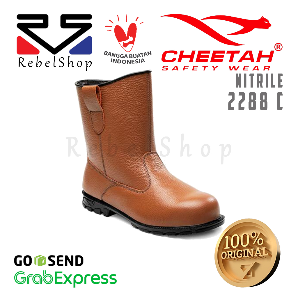 Jual Sepatu Kerja Cheetah 2288C / 2288 C Nitrile Safety Shoes | Shopee ...