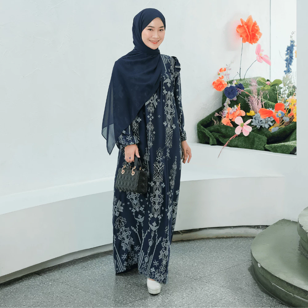 Gamis Kondangan SHIRINZEIN Thalia tampilan keseluruhan