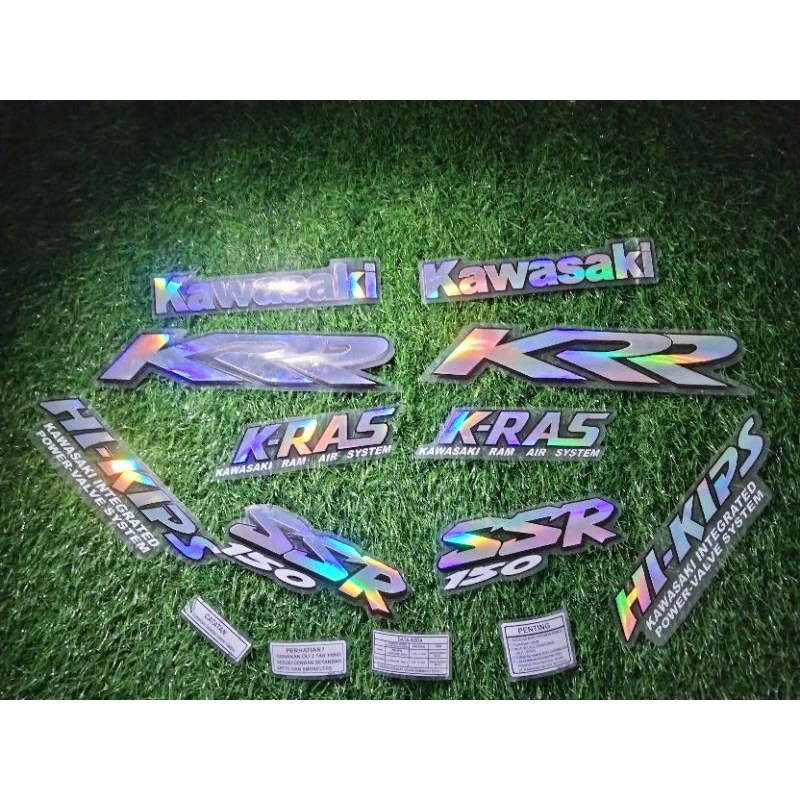 Jual sticker striping kawasaki KRR SSR transparan hologram bisa riquest ...
