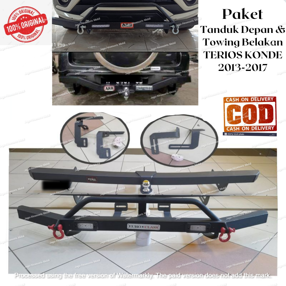 Jual Paket Lengkap Tanduk Depan Towing Belakang Besi Arb Terios Konde Shopee Indonesia