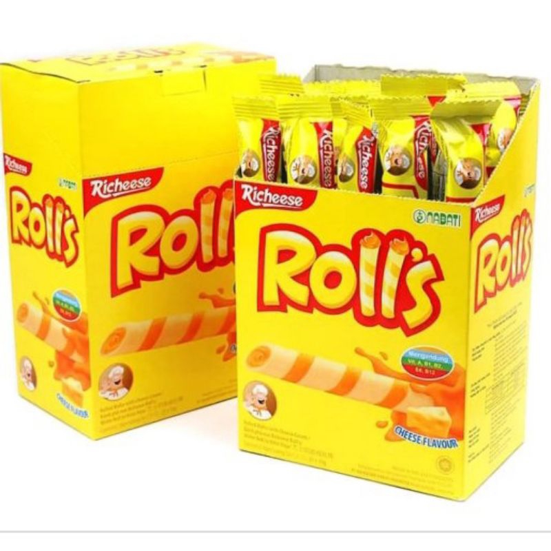 Jual Nabati Rolls Rasa Coklat Recheese Keju 1 Pak isi 20 Griya Snack ...