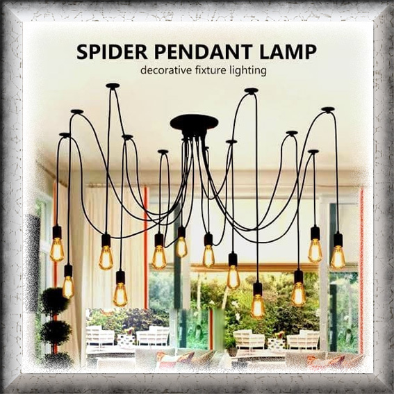 Black Vintage Industrial Ceiling/Wall Light - E27 Bulb, Warm White (2500-3000K), 60W Equivalent, IP20