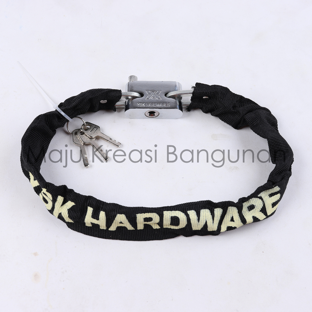 Jual Gembok Rantai 60Cm Lapis Kain Sepeda Motor Helm Pagar Gudang 60 Cm ...