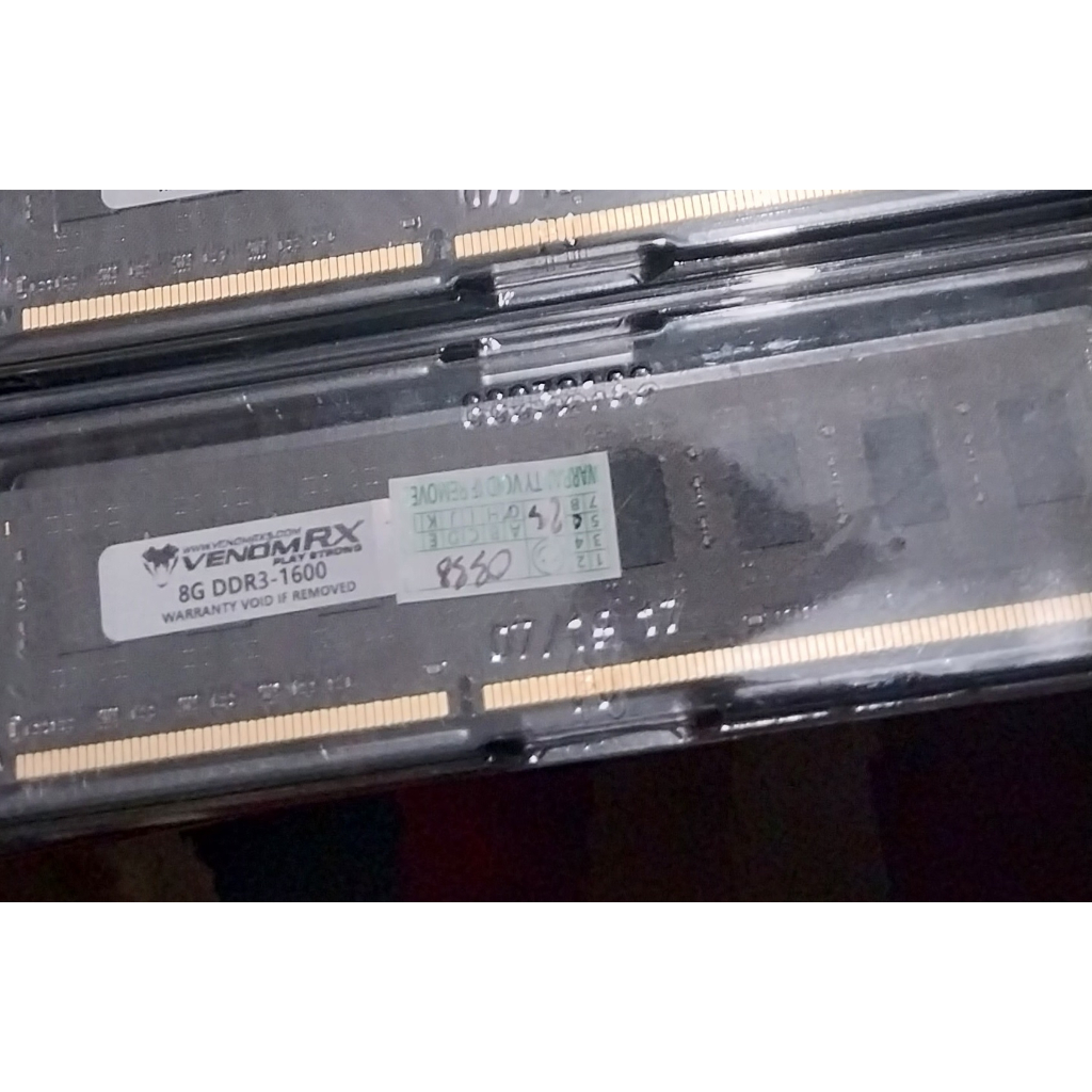 Jual RAM DDR3 8Gb PC12800 (PC1600) Venom RX | Shopee Indonesia