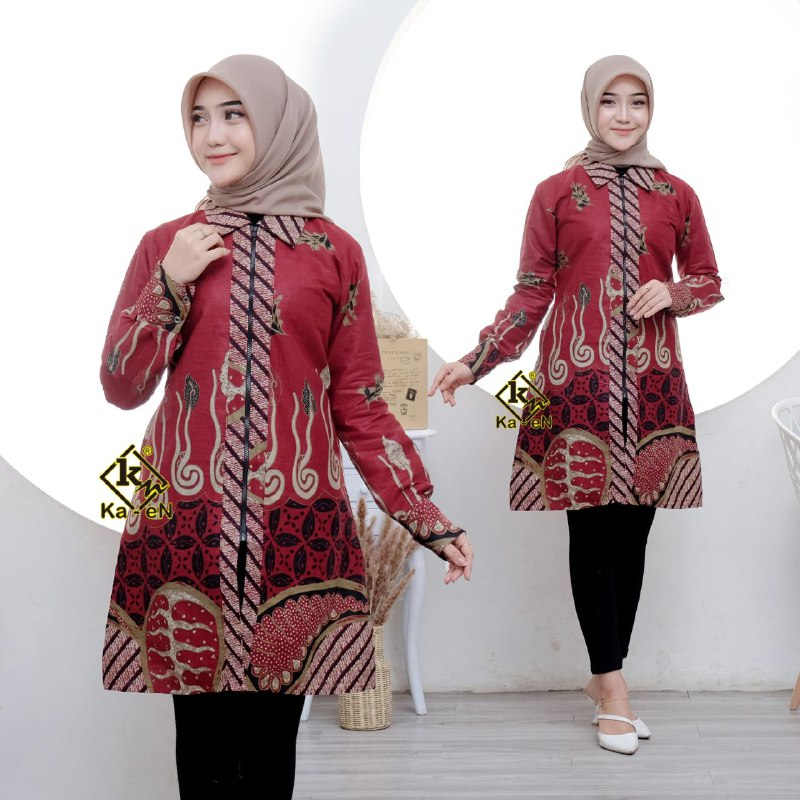 Jual Winih Batiks Atasan Baju Batik Wanita Modern Tunik Batik Ukuran