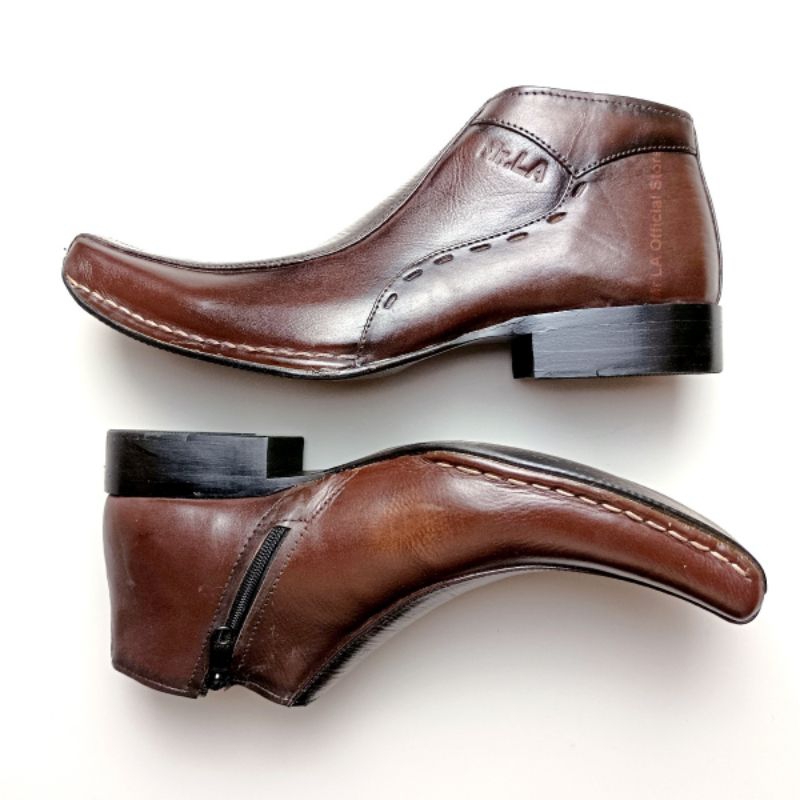 Jual 38-44 SEPATU PRIA PANTOFEL TINGGI KULIT ASLI SEPATU KERJA COWOK