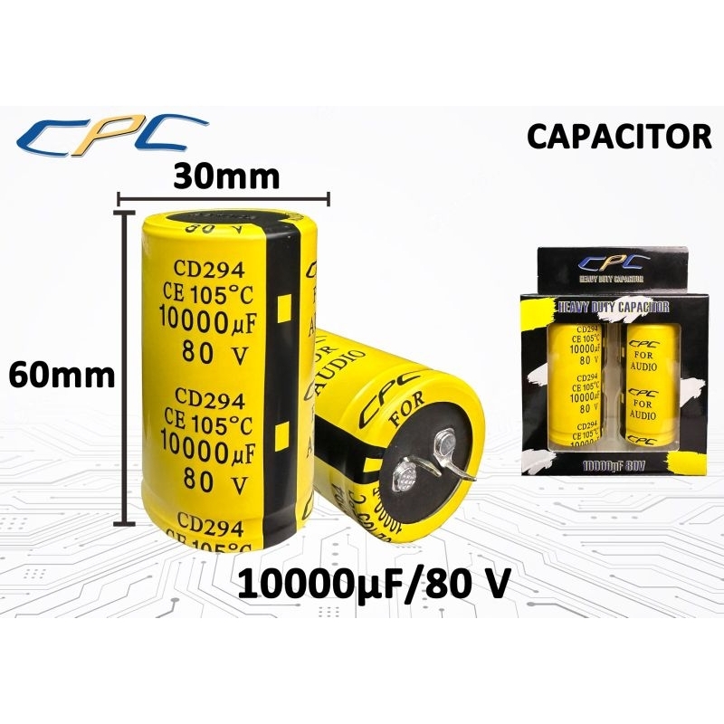 Jual CAPASITOR ELCO CPC 10000UF 80V CPC 10000 UF MIKRO 80 V ORIGINAL ...