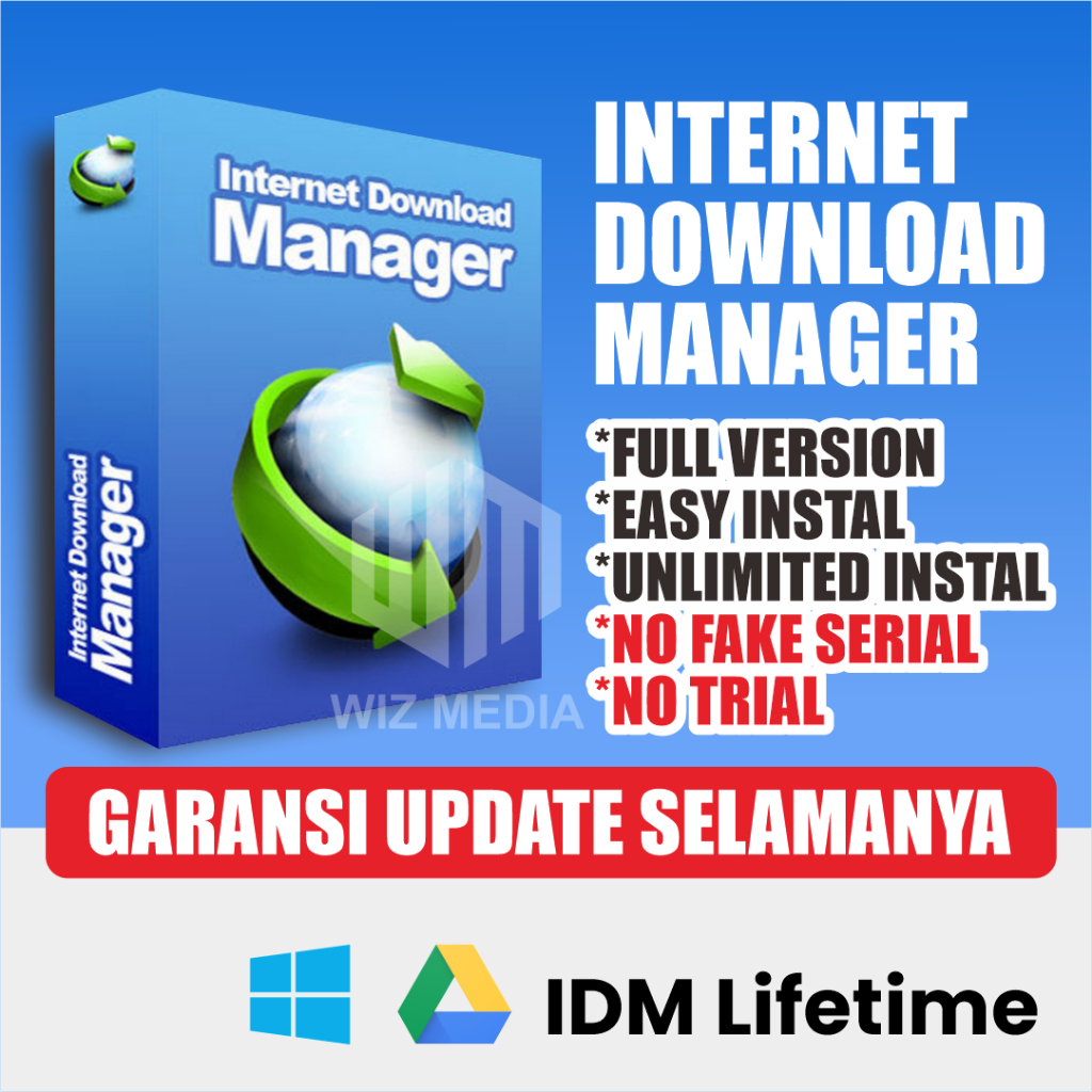 Jual Internet Download Manager Lifetime | Full Version IDM | Shopee ...