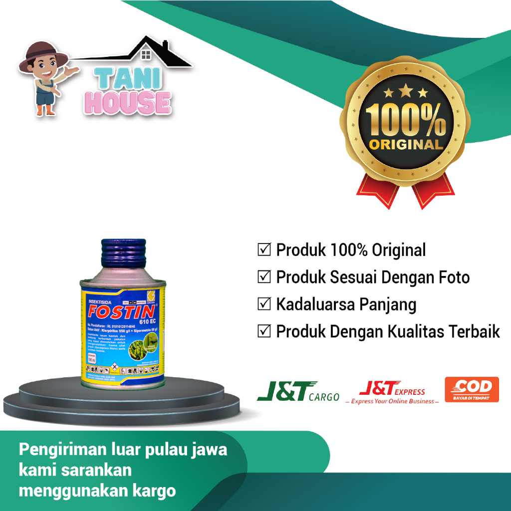 Jual Insektisida Fostin 610 Ec Kemasan Pabrik 100 Ml Pembasmi Hama Kutu Dan Ulat Grayak Shopee