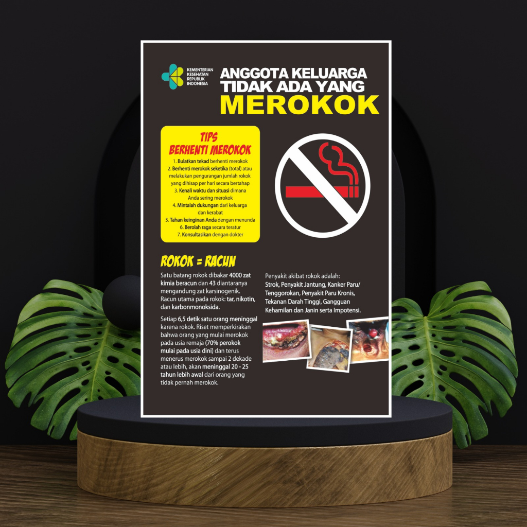 Jual Poster Kesehatan tips Berhenti Merokok | Shopee Indonesia