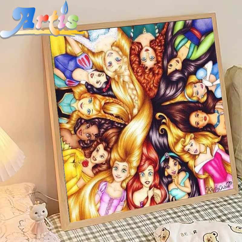 Jual 5d Diamond Painting Set Diy 30x30cm Diamond Painting Full Drill Beautiful Princess Elf