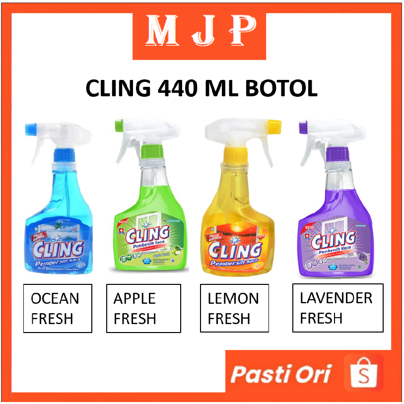 Jual Cling Pembersih kaca 440 ml Botol by MJP Mart | Shopee Indonesia