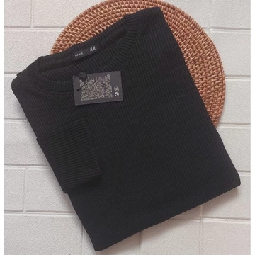 Kaos Katun Wafer Lengan Panjang Wafle Lengan Panjang Super Premium