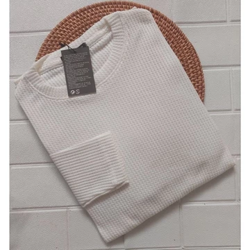 Kaos Katun Wafer Lengan Panjang Wafle Lengan Panjang Super Premium