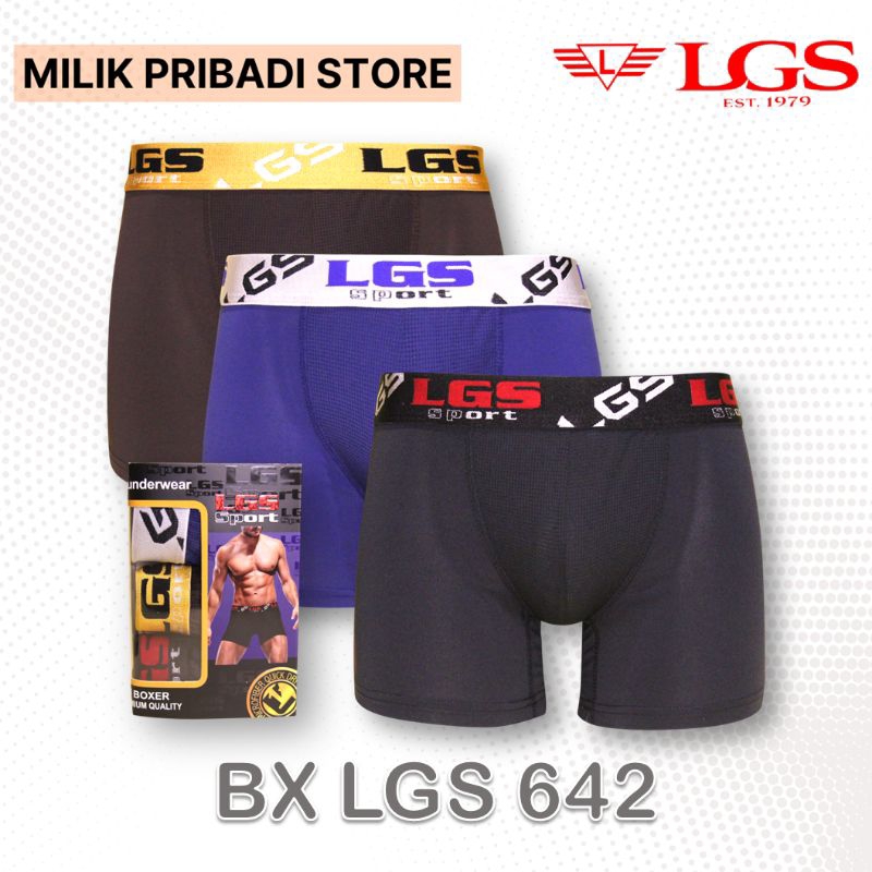 Jual BOXER PRIA LGS SPORT LEBX 642 | ISI 3 | BAHAN MICROFIBER | Shopee ...