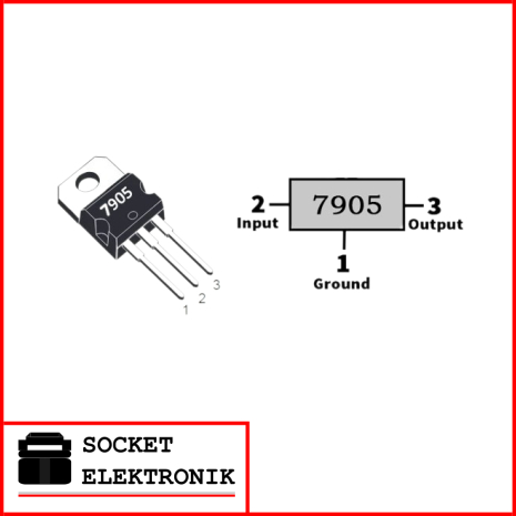 Jual IC LM7905 L7905 Voltage Regulator Regulator minus 5V LM 7905 ...