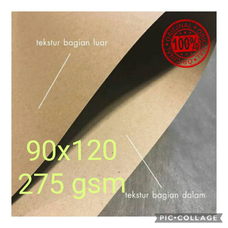 Jual Samson Kraft Brown Kraft Liner Gsm Kertas Samson X Cm Shopee Indonesia