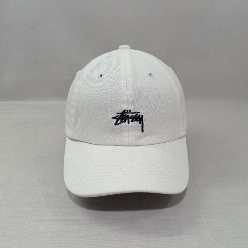 Jual Topi Simple Cap Stussy Script Logo Second Original | Shopee Indonesia