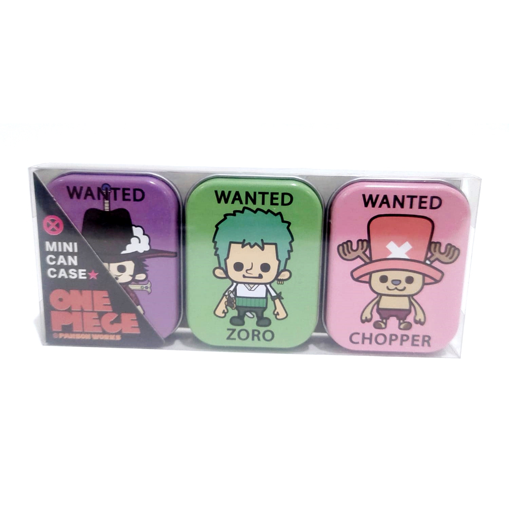 Jual Mini Can Case One Piece Panson Works Zoro Chopper Mihawk Original ...