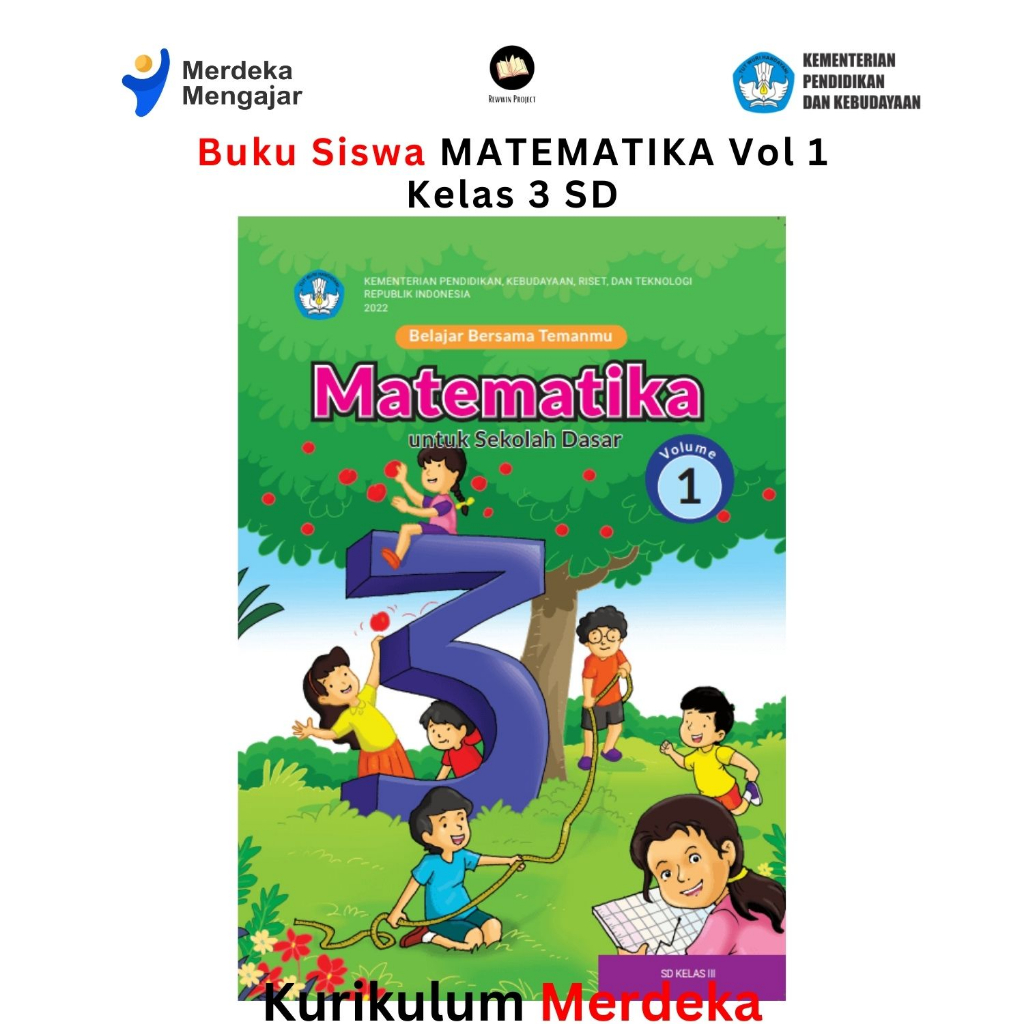 Jual Buku Siswa Matematika Kelas 3 Vol 1 Sd Kurikulum Merdeka Shopee Indonesia 2434