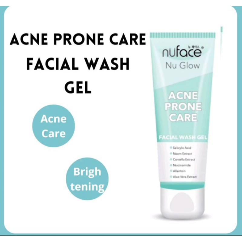 Jual nuface acne prone care(facial wash gel 80gr) Shopee Indonesia