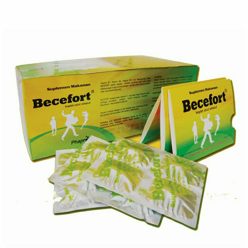 Jual Becefort Vitamin C 500mg 4 Tablet - Suplemen Multivitamin Becefert ...