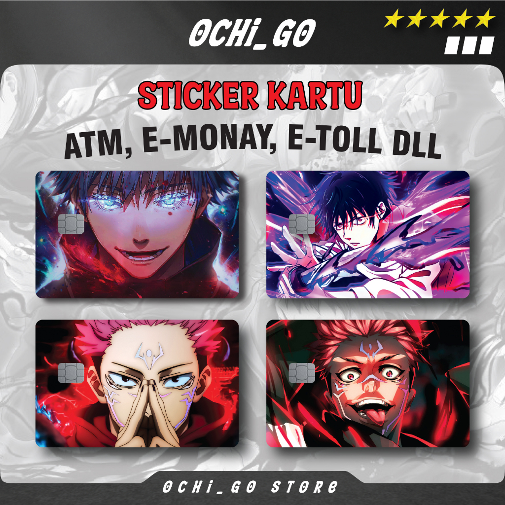 Jual Stiker Sticker Kartu Atm Garskin Skin Atm Card Anime Jujutsu Kaisen Satoru Gojo