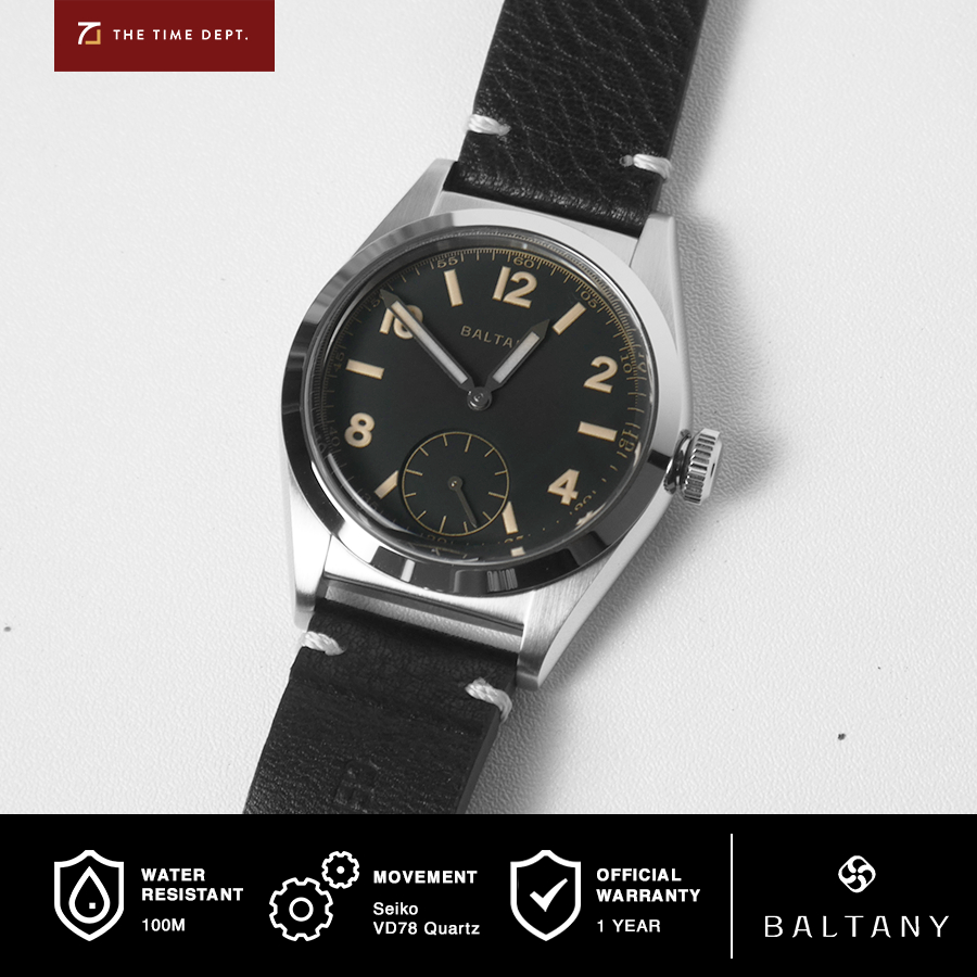 Jual Baltany S4012 White Vintage Bubbleback Seiko VD78 Quartz Jam Tangan Classic Klasik Shopee Indonesia