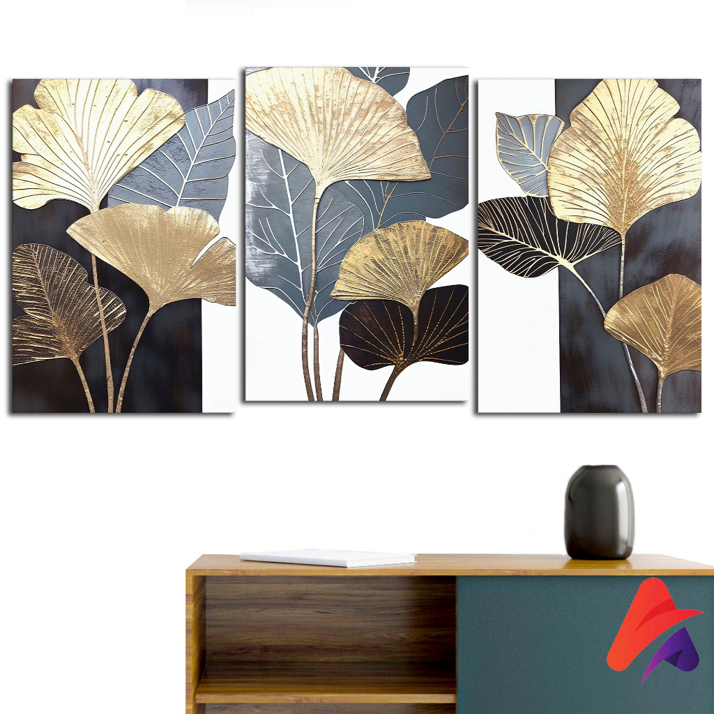 Jual HIASAN DINDING (20X30) ABSTRAK DAUN KERTAS AESTHETIC PAJANGAN