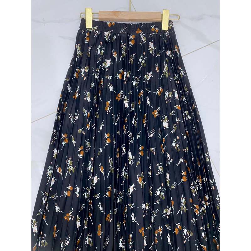 Jual ROK MOTIF BUNGA FLORAL / ROK DAILY KOREAN STYLE / LILY FLOWER ...