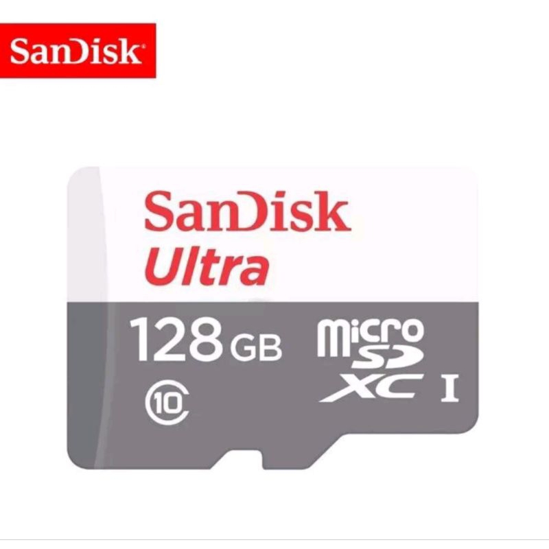 Jual MEMORY CARD MICRO SD 128 GB SANDISK ULTRA MICROSD 128GB ORIGINAL ...
