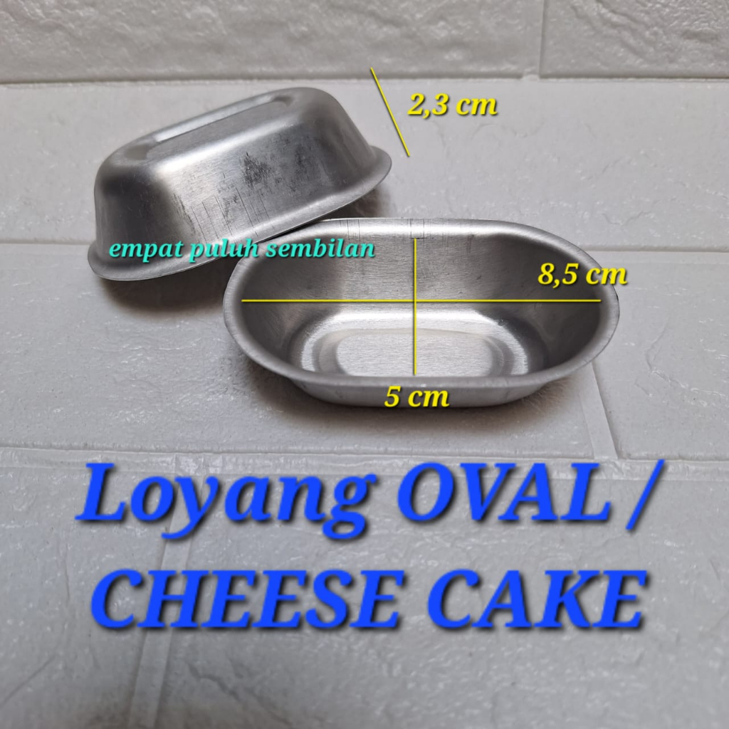 Jual Loyang Oval Press Cetakan Kue Oval Cetakan Cheese Cake Oval Cetakan Muffin Cetakan