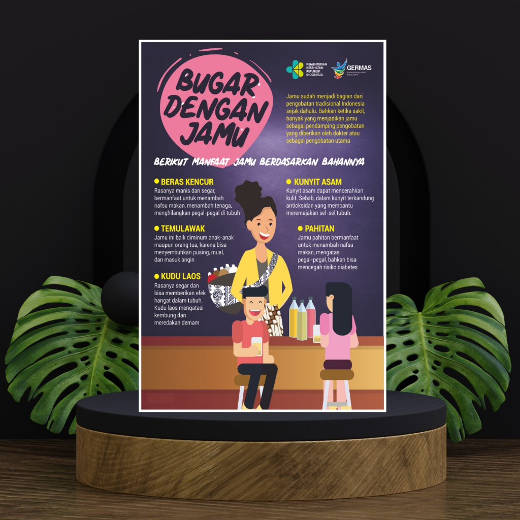 Jual Poster Kesehatan Bugar dengan Jamu | Shopee Indonesia