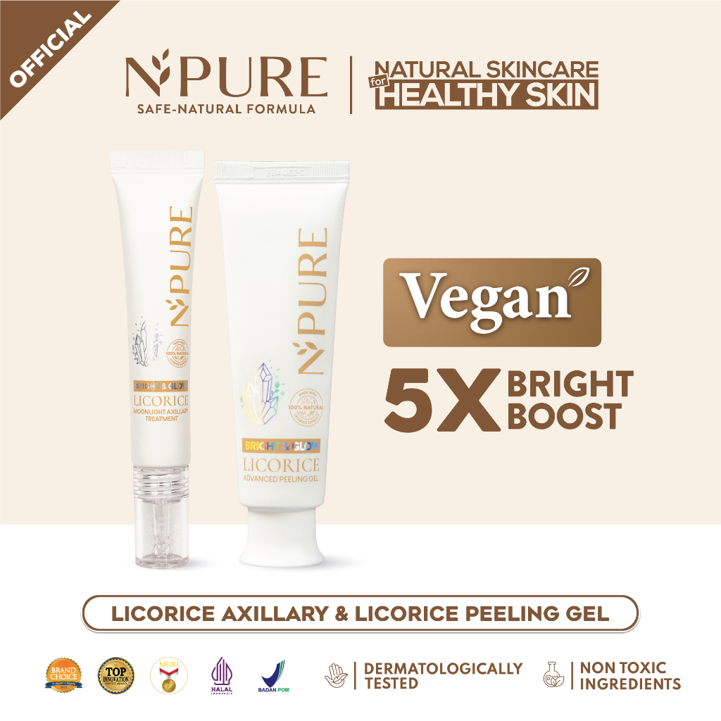 Jual BUNDLING NPURE Peeling Gel Licorice + NPURE Axillary Treatment