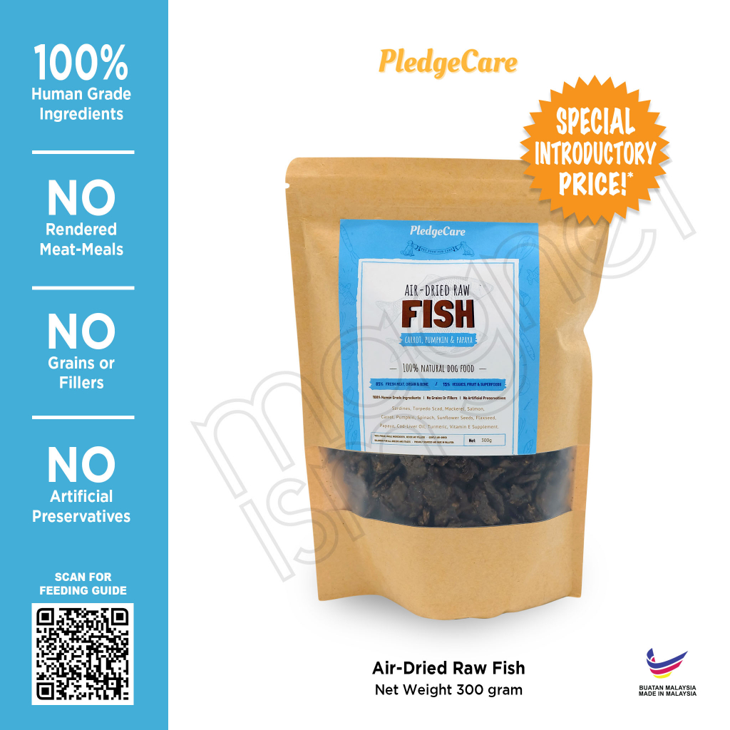 Jual PledgeCare Air Dried REAL Raw Fish Dog Food Shopee Indonesia
