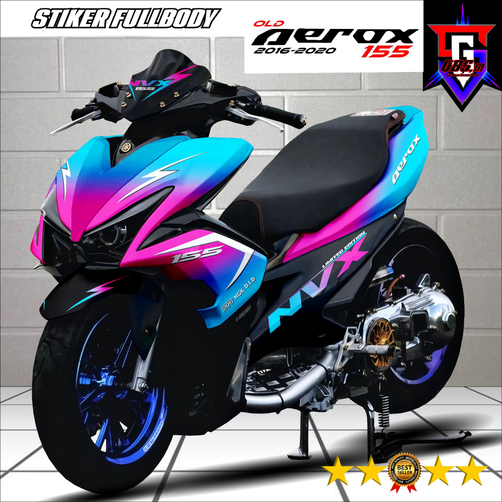 Jual Decal Stiker Aerox 155 Old - Stiker Motor Aerox 155 Old Dekal ...