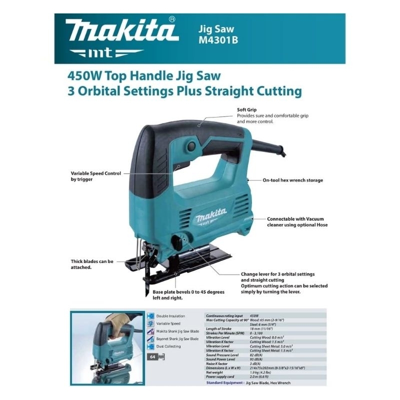 Jual Makita Mesin Jig Saw M4301B 100% Original | Shopee Indonesia