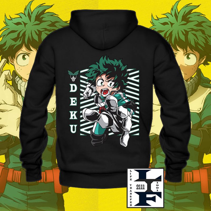 Jual jaket sweater hoodie anak laki-laki anime kartun boku no hero