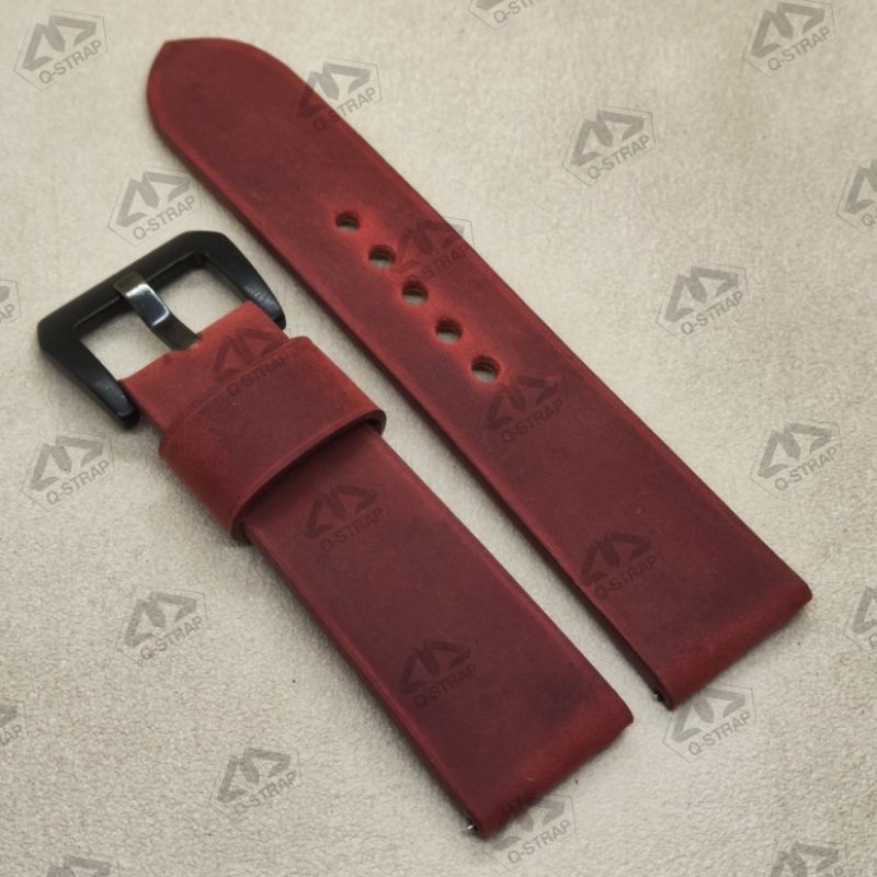 Jual strap jam tangan kulit asli crazy horse quick release /strap ...