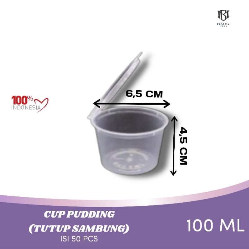 Jual Thinwall Cup Pudding 100 Mltutup Sambungcup Pudding Plastik Isi 50 Pcs Shopee Indonesia 5573