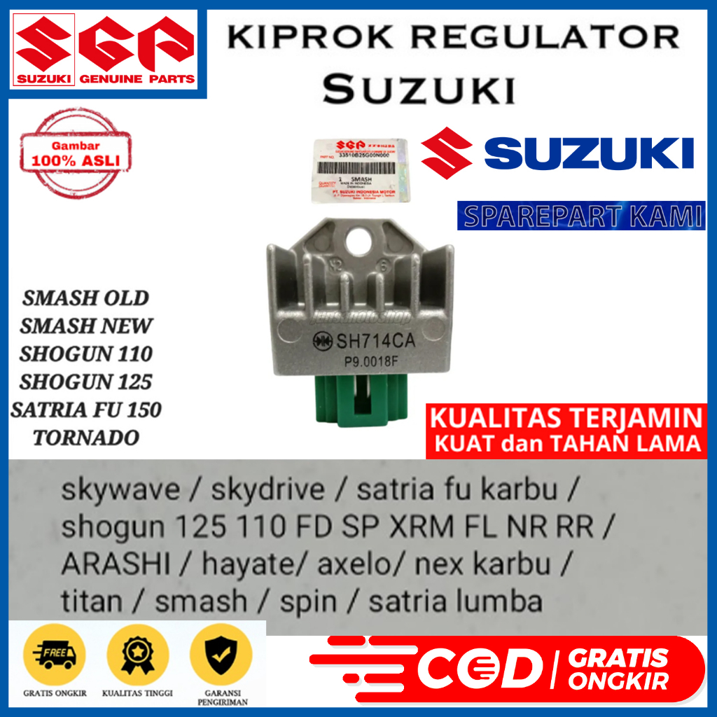 Jual Kiprok Regulator Spin Smash Satria Fu Nex Satria T Tak Shogun Hayate Skydrive